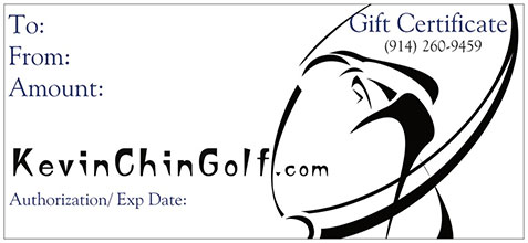 Kevin Chin Golf gift certificate